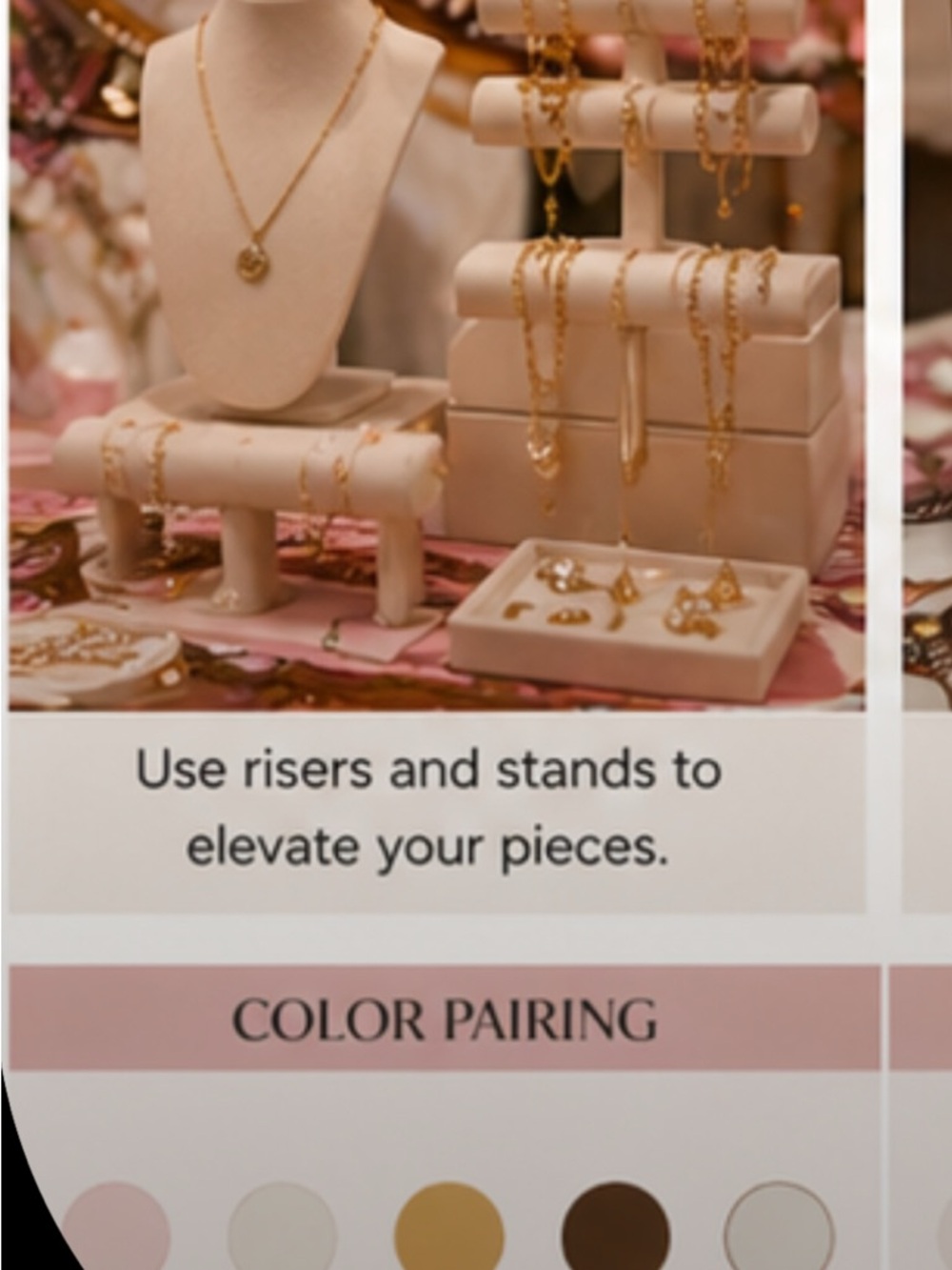Elegant Pink & Cream Chain Print scarf. Make a top out of it see picture above. - Picture 8 of 11